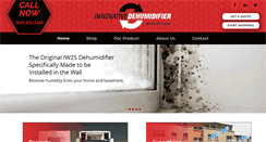 Desktop Screenshot of innovativedehumidifiers.com