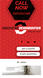 Mobile Screenshot of innovativedehumidifiers.com
